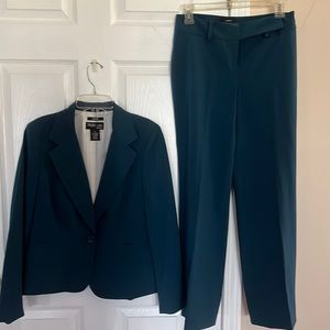 Womens teal pant suit
